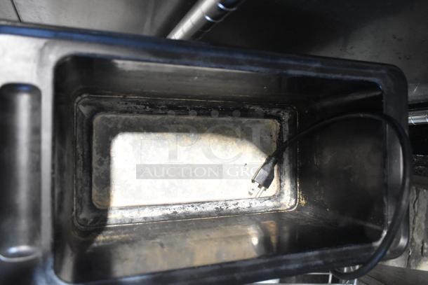 Server IS-1/3 Stainless Steel Food Warmer, 6 Qt, shows interior condition and power cord. 120V, 1 Phase.