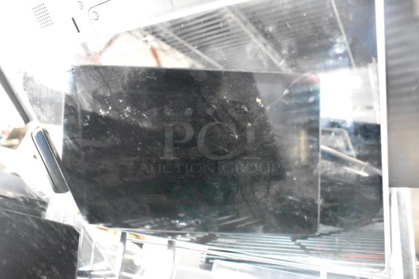 8 monitors, including Toast POS, Elo POS, and Samsung S22D300HY, in used condition with visible wear.