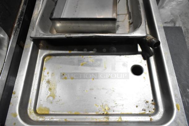 Rosito Bisani CPG1 pasta cooker, stainless steel, floor style, natural gas, 80,000 BTU. Signs of wear visible.