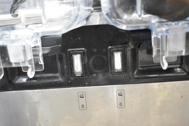 Vollrath VBBE4-37-F refrigerated beverage dispenser controls; stainless steel; brand new with visible switches; 115V, 1 Phase.