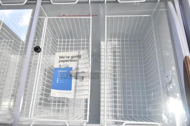 Brand new Avantco 360DFF13HCL ice cream freezer. Metal, customizable, flat top. Scratch and dent condition. 115V, 1 phase.