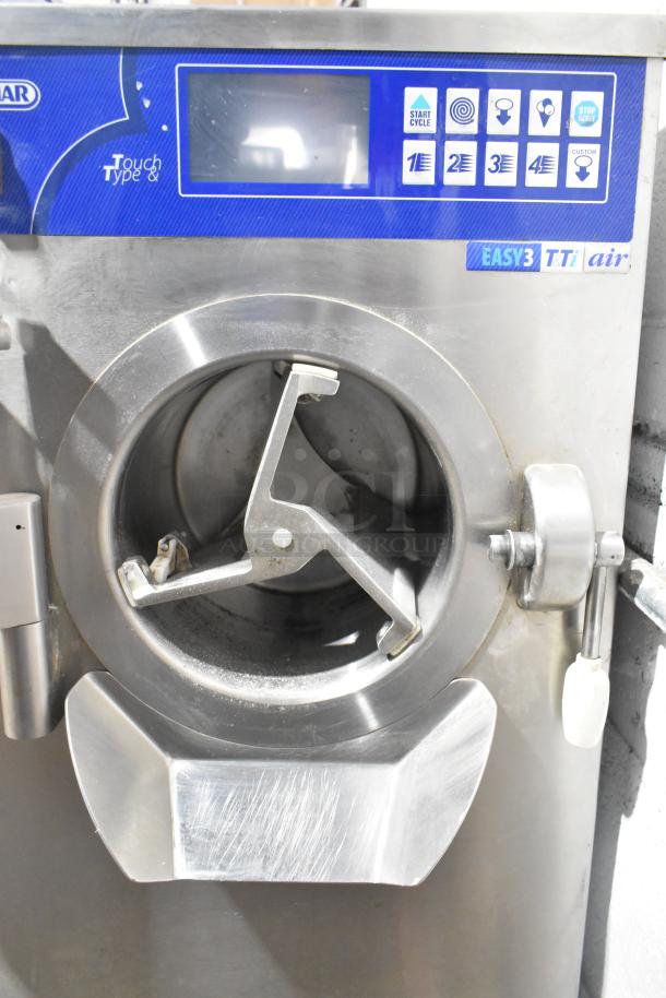 2017 Valmar EASY 3 TTi AIR, stainless steel commercial batch freezer. Features touchscreen controls, 208-230V, 1 phase.