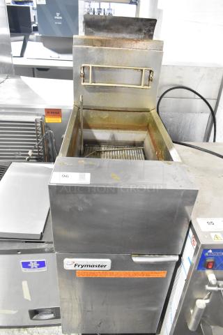 Frymaster GF40SD Stainless Steel Commercial Floor Style Natural Gas Powered Deep Fat Fryer. 122,000 BTU. - Item #1225752