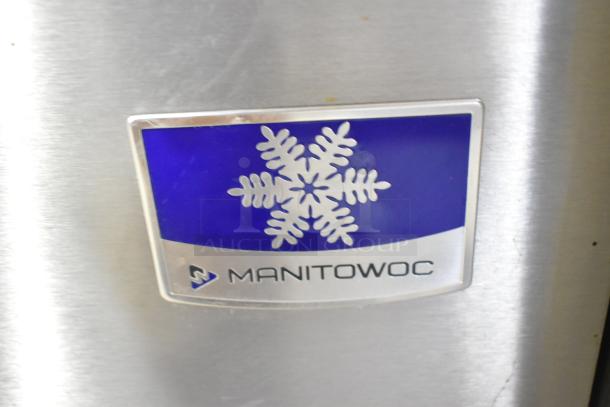 2018 Manitowoc IYT0450W-161 stainless steel ice machine, 30", 470 lb capacity, 115V, 1 phase. Manufacturer label shown.