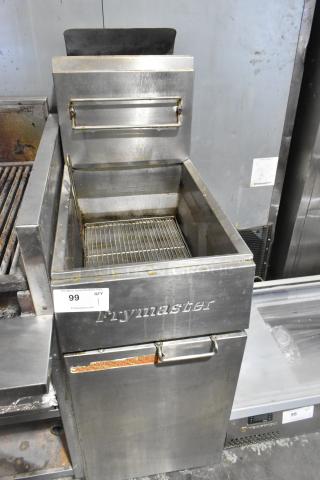 Frymaster GF40SD Stainless Steel Commercial Floor Style Natural Gas Powered Deep Fat Fryer. 122,000 BTU. - Item #1225755