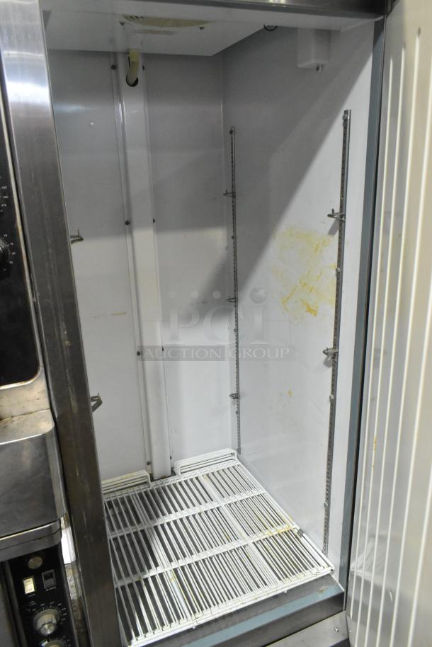 Arctic Air AF23 stainless steel commercial freezer, single door, interior view, 115 volts, used condition.