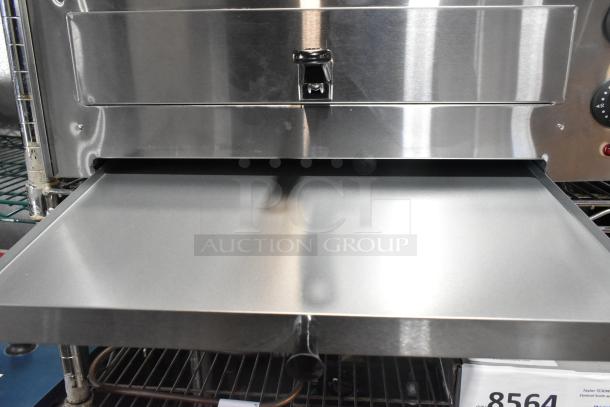 Avantco 177CPO16TS stainless steel countertop pizza oven, new, with adjustable thermostatic control, 120V, 1 Phase.