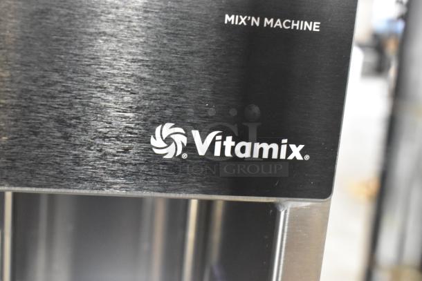 Brand new 2025 VitaMix VM0800 stainless steel frozen dessert mixer. Features soft ice cream agitator, 115V, 1 phase. Logo visible.