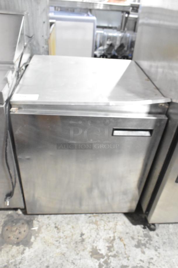 Delfield 406CA-DHL-DD1 stainless steel undercounter cooler, 115V, 1 phase, single door, used condition.
