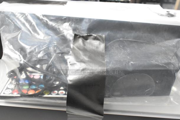 Brand new Beverage-Air 185LBD348L liquor display, 48" wide, 13.5" deep, with LED lighting, scratch and dent condition.