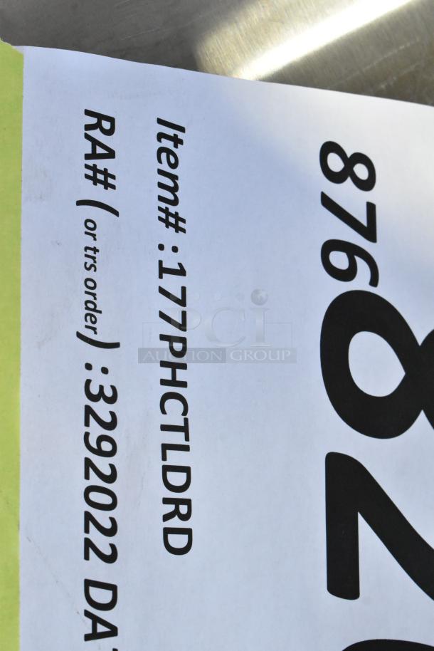 Brand new Avantco 177PHCTLDRD glass bottom Dutch door label, showing item number for HTESDC-1836, HPESDC-1836 models.