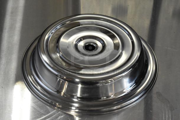 20 Choice 260SSPC11 stainless steel plate covers, 11" mirror finish, scratch and dent condition, new.