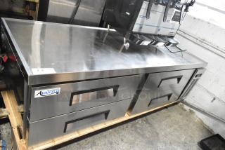 BRAND NEW Avantco 178CBE72HC Stainless Steel 4 Drawer Chef Base; commercial use, 115V, 1-phase, slight scratches.