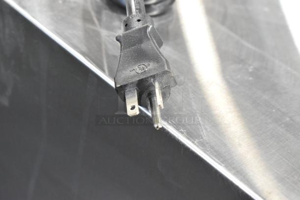 Stainless steel undercounter cook and hold oven with smoker feature, model 351CHSP1SM, 208/240V power plug. Brand new.