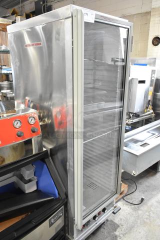 Brand new Mainstreet 541CHP1836I heated holding/proofing cabinet, clear door, commercial casters, 120V, minor dings.
