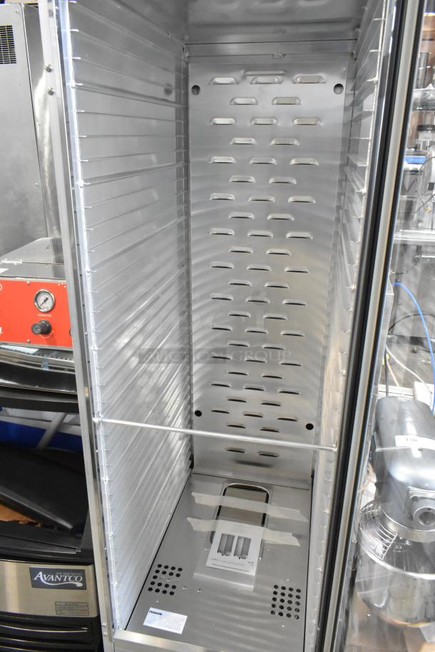 BRAND NEW Mainstreet 541CHP1836I metal insulated heated holding/proofing cabinet with clear door, on commercial casters.