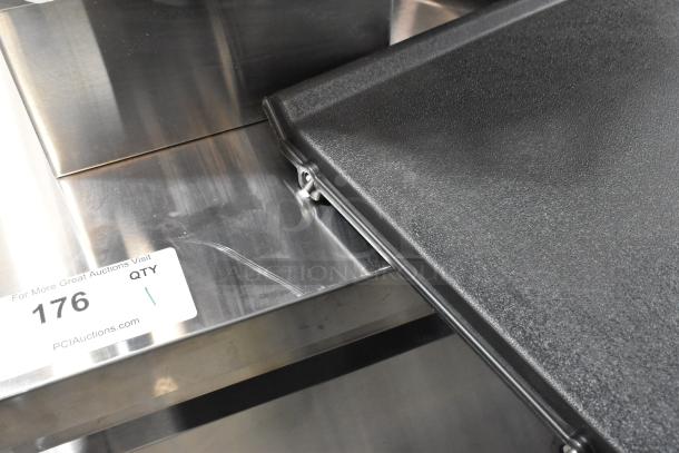 Brand new Avantco 194UCF280A stainless steel ice machine, scratch and dent. Capacity: 299 lb. 115V, 1 Phase. Tag: PCI Auctions.