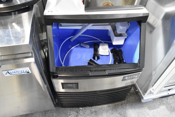 Brand new Avantco 194UCF280A stainless steel undercounter ice machine, 299 lb capacity, 115V, 1 Phase, scratch and dent.