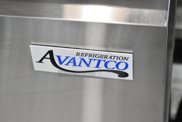 Brand new 2025 Avantco 178SSUC27RHC stainless steel undercounter cooler. Single door, commercial casters, 115V.