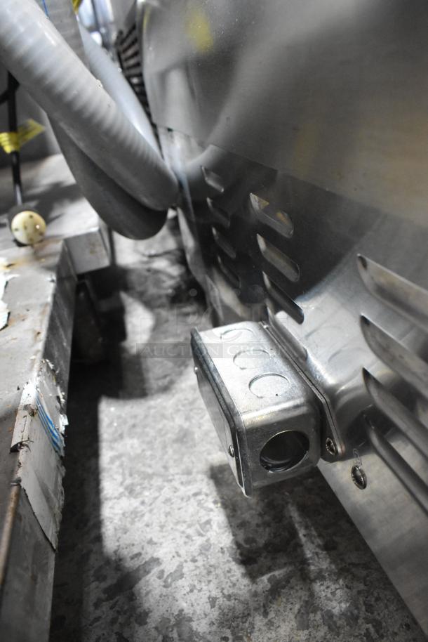 Avantco 177EG60C commercial electric griddle, stainless steel, 208V, 3-phase, visible vent and connector, good condition.