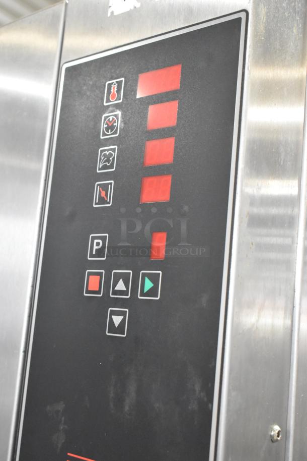 Mono FG180C-UZ56 stainless steel commercial combi convection oven controls, excellent condition, 208V, 3-phase.