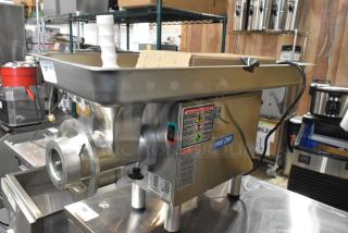 BRAND NEW SCRATCH AND DENT! 2025 Pro-Cut KG-22W Stainless Steel Commercial Countertop #22 Meat Grinder. 115 Volts, 1 Phase. - Item #1225968