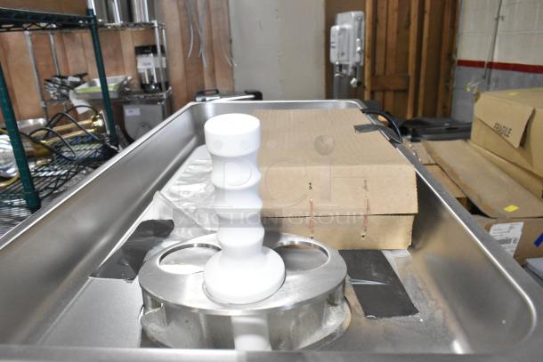 2025 Pro-Cut KG-22W stainless steel meat grinder, new, scratch and dent, 115V, 1 phase, shown with packaging.