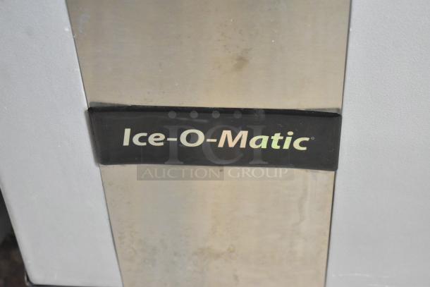 2021 Ice-O-Matic ICEU300HA6 undercounter ice machine, metal finish, 115V, 1 phase, slight wear, brand logo visible.