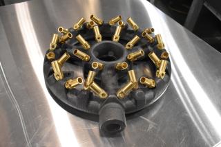 Avantco 177F202 Range Burner, new with minor scratches, cast iron body, brass fittings, model GSW WR-JBR32.