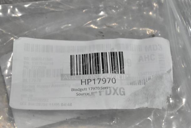 Blodgett 17970 Spring Holder, new in package with barcode and part number HP17970 visible.