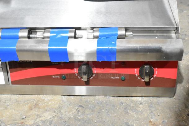 Avantco 177EG24N 24" electric griddle, stainless steel, new scratch and dent condition, 208/240V, 1 phase.