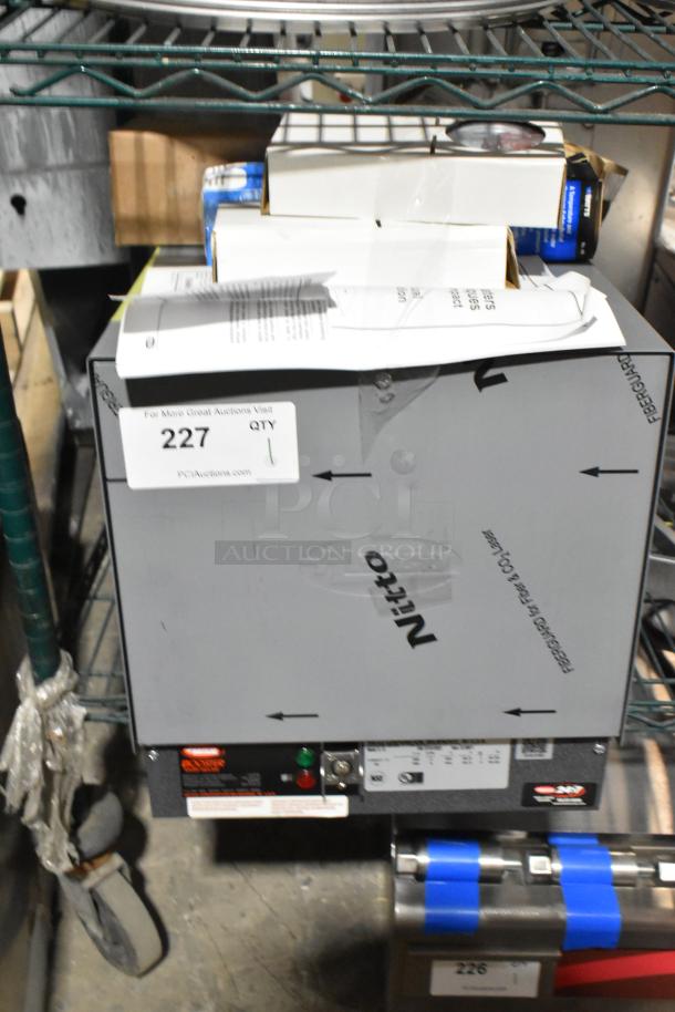 Hatco C-6 stainless steel booster water heater, 6-gallon, 208V, 3-phase, brand new, scratch and dent condition.