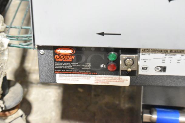 Hatco C-6 stainless steel booster water heater, 208V, 3-phase, brand new scratch and dent, with visible control panel and labels.