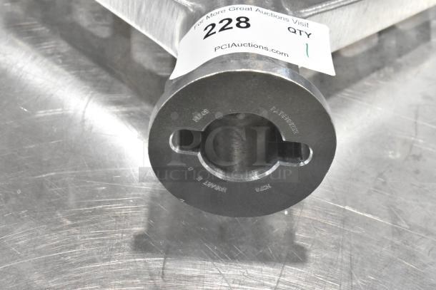 Brand new Hobart HL80B metal paddle attachment for 80 qt mixer. Scratch and dent. Auction label with item number 228 visible.