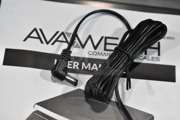 AvaWeigh 334PC40OS 40 lb. Digital Portion Control Scale, brand new, with oversized platform, user manual included.