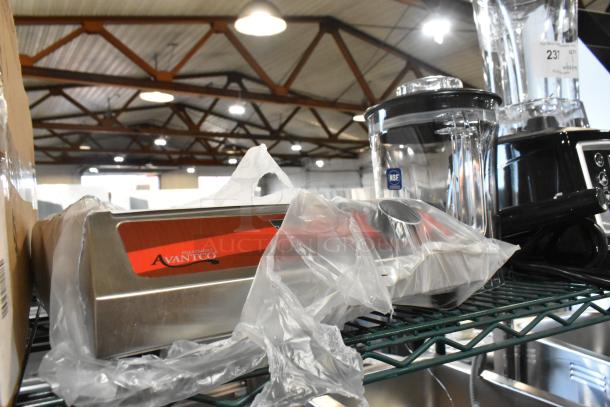 Brand new Avantco 177IC1800 stainless steel induction cooker, 2024 model, with minor scratches. 120V, 1 Phase.