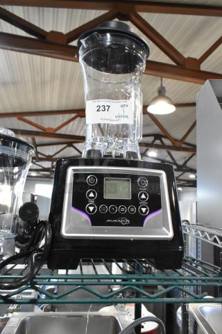 Brand new AvaMix 928BX2100P commercial blender, 3 1/2 hp, touchpad control, 64 oz. Tritan jar, minor scratches. Tag shows auction details.