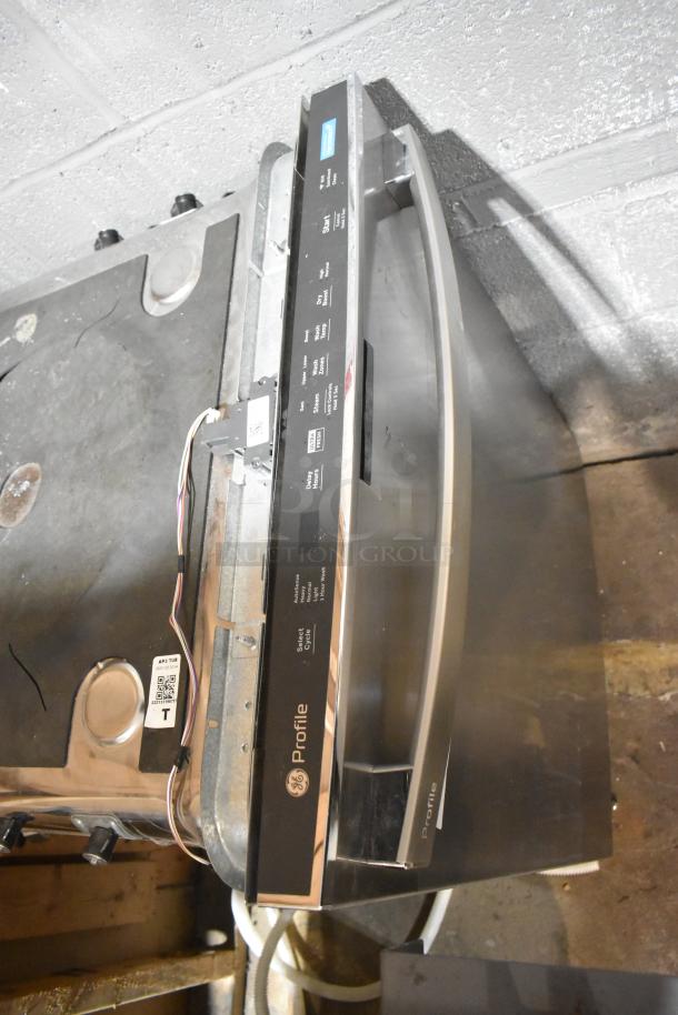 General Electric GE PDT755SYR5FS stainless steel undercounter dishwasher, 115V, modern design, visible control panel.