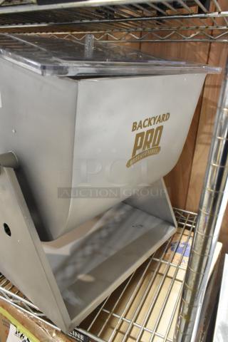 BRAND NEW SCRATCH AND DENT! Backyard Pro BSMM-44T Butcher Series 44 lb. / 7 Gallon Manual Tilting Meat Mixer with Removable Paddles - Item #1226033