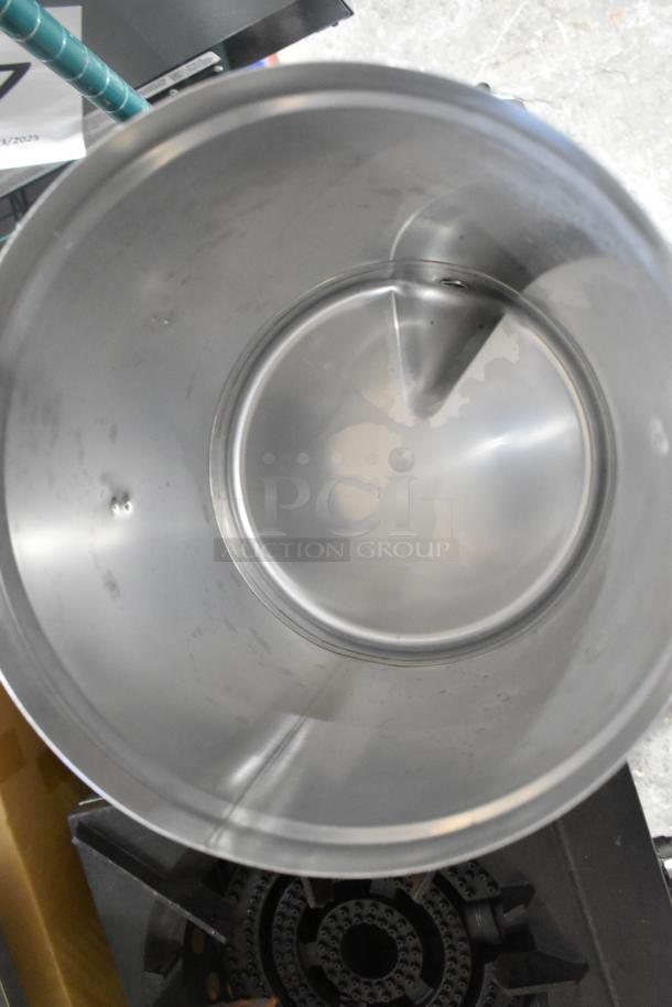 2 Avantco iced tea dispensers, 3 and 5 gallon, stainless steel valve, scratch and dent, brand new, auction listing.