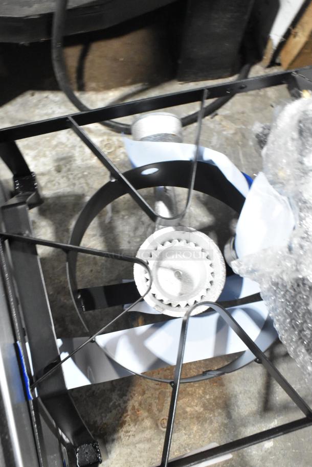 Brand new metal propane gas 2-burner range, slight scratches. Durable construction, ideal for outdoor cooking.