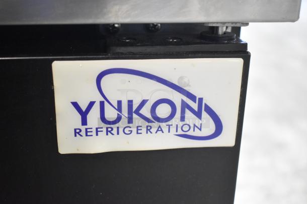 Yukon YDD-1 Stainless Steel Kegerator, 115V, 1 Phase. Visible label showing "Yukon Refrigeration."