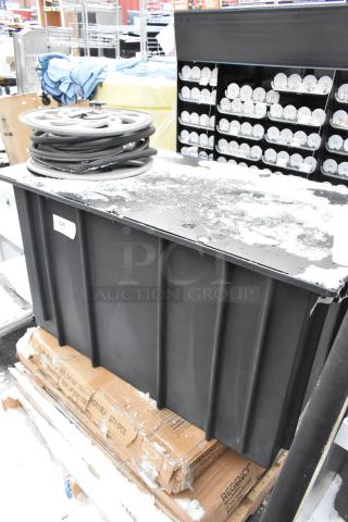 Ashland PolyTrap 4875 150 lb. grease trap, brand new, with threaded connections, among scratch and dent items.