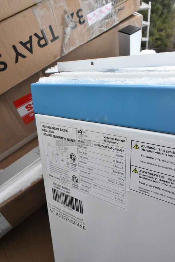 18 new items including Lancaster Table & Seating 32" black wood folding tray stand, cooler; scratch and dent condition.