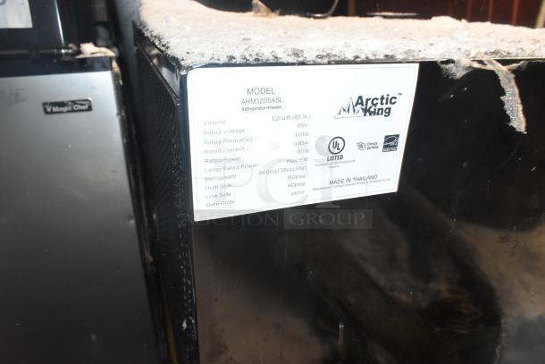 10 mini coolers, models include Arctic King ARM32D5ASL, Haier HC17SF10RB, Galanz GL17BK, 115V, 1 Phase.