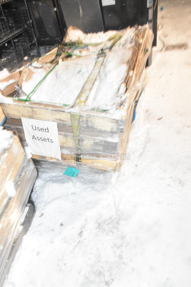 Brand new Anthony door, 29-1/16"x66-9/16", securely crated. Label indicates "Used Assets." Perfect condition.