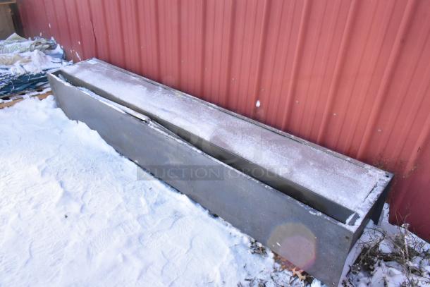 Berner Metal Unit, outdoor condition with visible wear, snow-covered, suitable for industrial use or salvage.