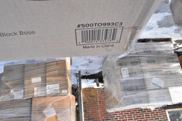 Pallets of brand new scratch and dent items, including containers and lids, barcode #500TO993C3, made in China.