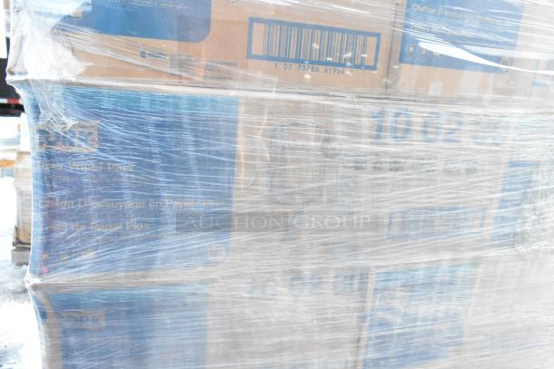 32 brand-new scratch and dent Tork 10 02 30 Centerfeed Paper Wipers, 1-ply, 7.7 x 11.8 inches, wrapped in plastic.