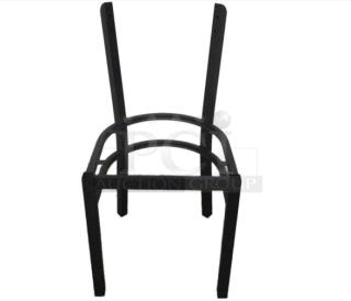 BRAND NEW! Commercial Black Steel Stackable Dining Chair Frame! For Curved Backrest! 4X Your Bid! - Item #1225660